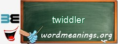 WordMeaning blackboard for twiddler